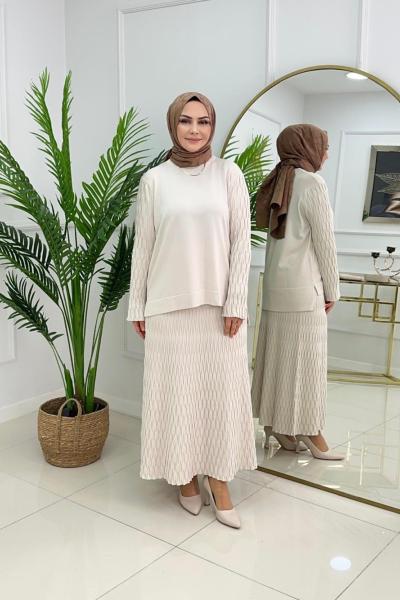 ADEN MERSERİZE TAKIM- BEJ Bej