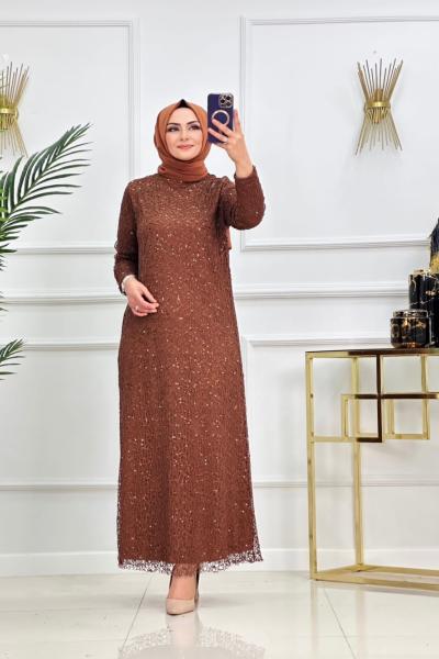 Alâ Abiye Kahverengi