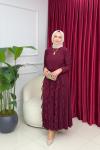 ALAZ ETEKLİ TAKIM - BORDO Bordo