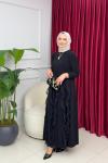 ALAZ ETEKLİ TAKIM - SİYAH Siyah
