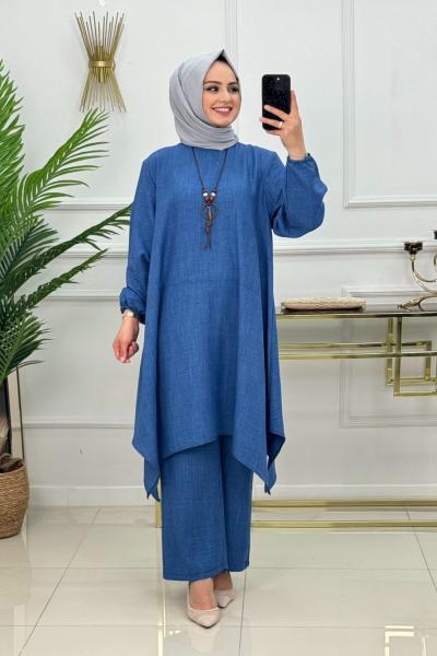 Alçin Takım-İndigo İndigo mavi