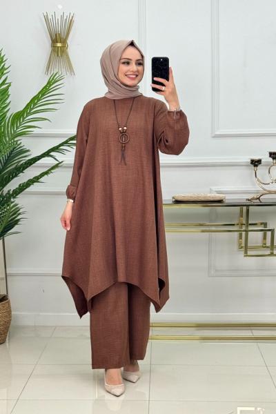 Alçin Takım-Kahverengi Kahverengi