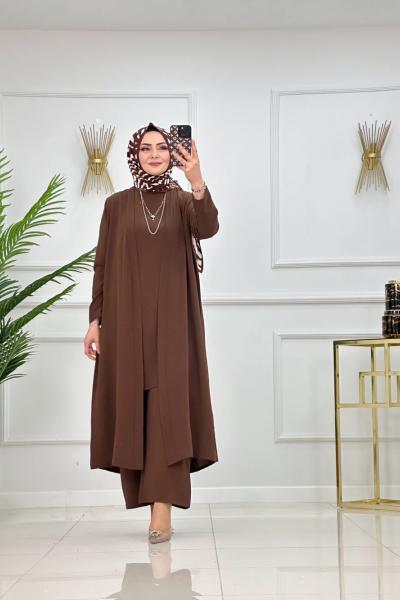 Alya Takım - Kahverengi Kahverengi