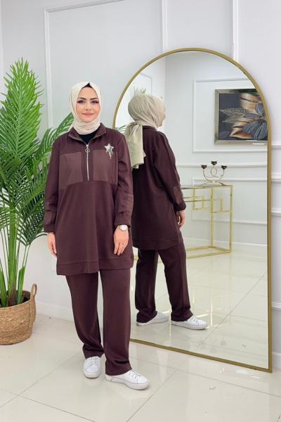 AMARİS TAKIM- KAHVERENGİ  Kahverengi