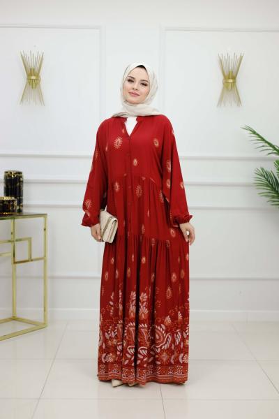 ASENA ELBİSE-BORDO Bordo