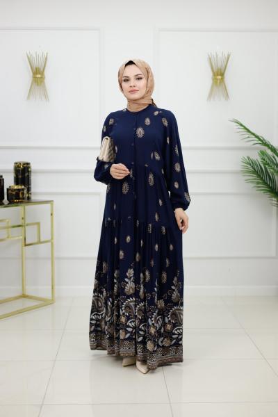 ASENA ELBİSE-LACİVERT Lacivert