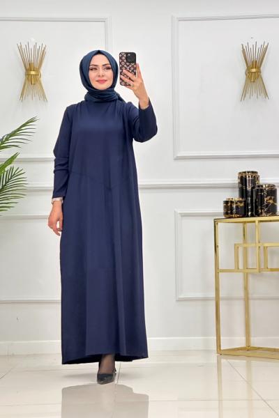 ASUDE ELBİSE-LACİVERT Lacivert