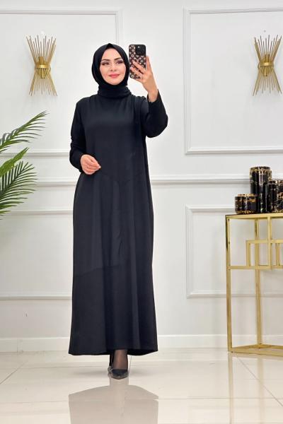 ASUDE ELBİSE-SİYAH Siyah