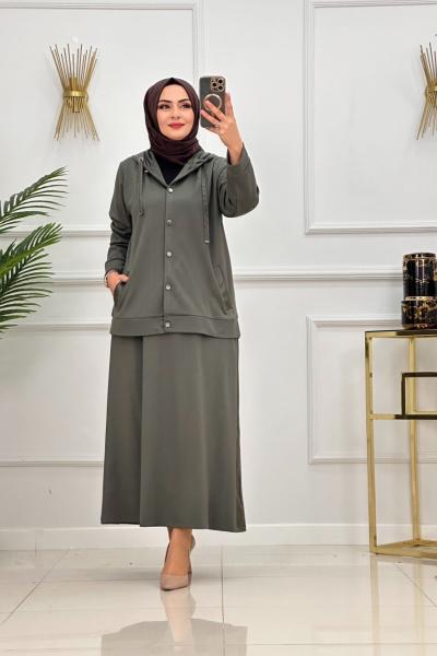 ASYA ETEKLİ TAKIM-HAKİ Haki