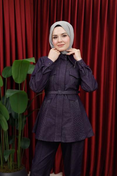 AVEN DENİM TAKIM - MÜRDÜM Mürdüm