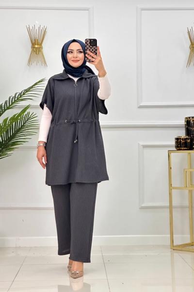 AYLA YELEKLİ TAKIM-DUMAN Duman