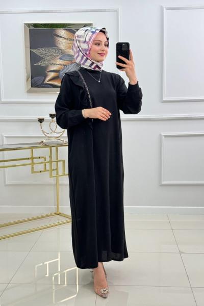 AYTEN ELBİSE -SİYAH Siyah