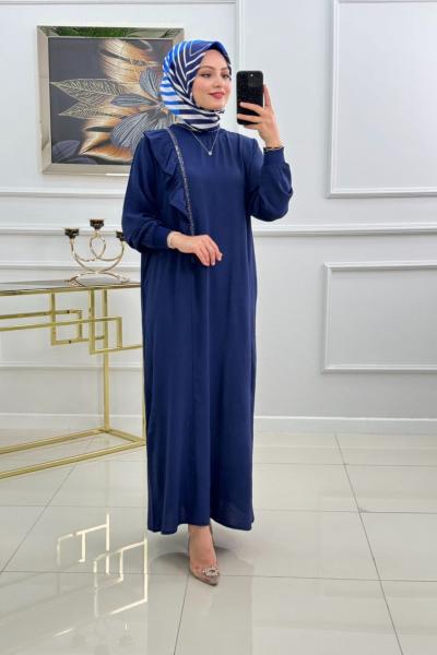 AYTEN ELBİSE -LACİVERT Lacivert