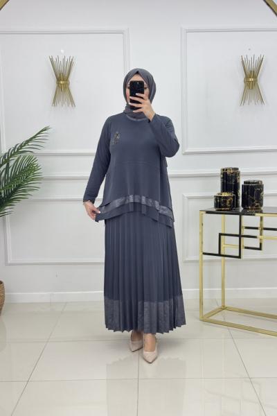 AYTÜL ETEKLİ TAKIM Antrasit