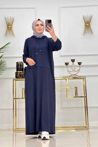 BANU ELBİSE-LACİVERT Lacivert