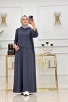 BANU ELBİSE-GRİ Gri