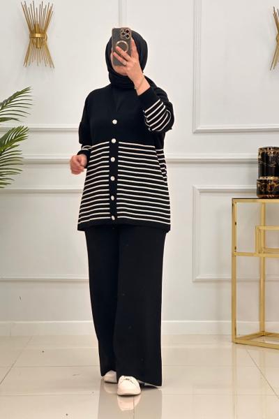 BELGİN TRİKO TAKIM-SİYAH Siyah