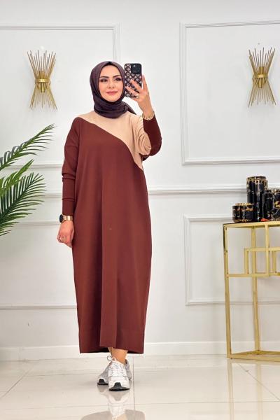 BUKET TRİKO TUNİK-KAHVERENGİ Kahverengi