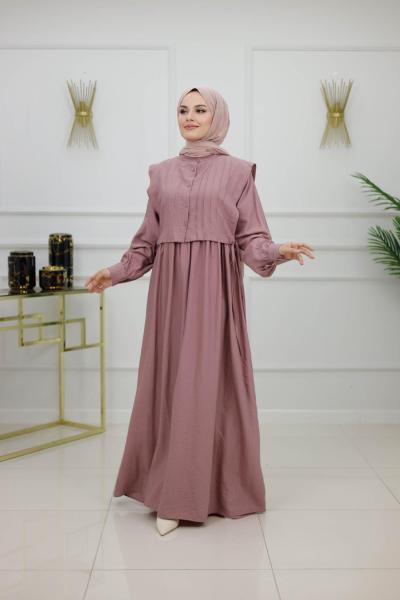 DİCLE ELBİSE - PUDRA Pudra