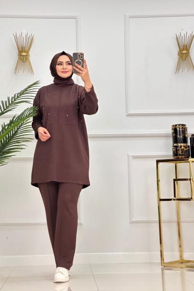 ECRİN TAKIM-KAHVERENGİ Kahverengi