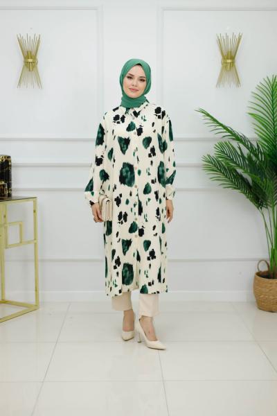 ENDA VİSKON GÖMLEK - YEŞİL Yeşil