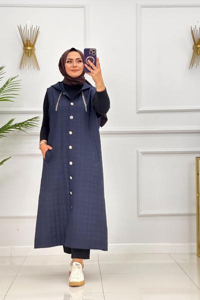 ESİN YELEK - LACİVERT Lacivert