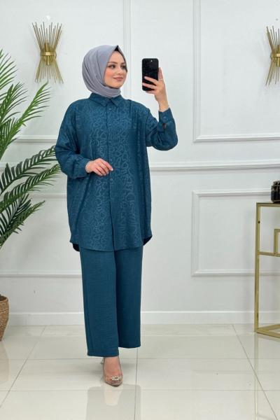 Esma Takım Petrol Mavisi  Petrol Mavisi