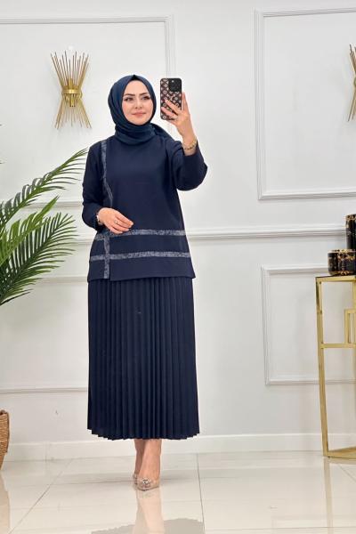 ESRA ETEKLİ TAKIM-LACİVERT Lacivert