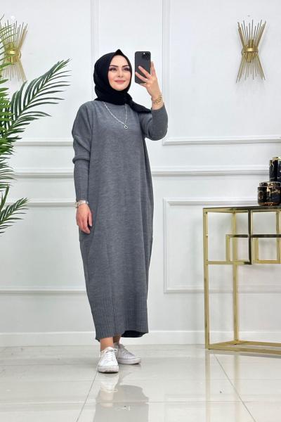 ESRİN TRİKO ELBİSE-ANTRASİT Antrasit