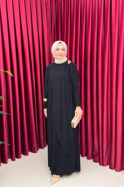 EVİE ELBİSE-SİYAH Siyah