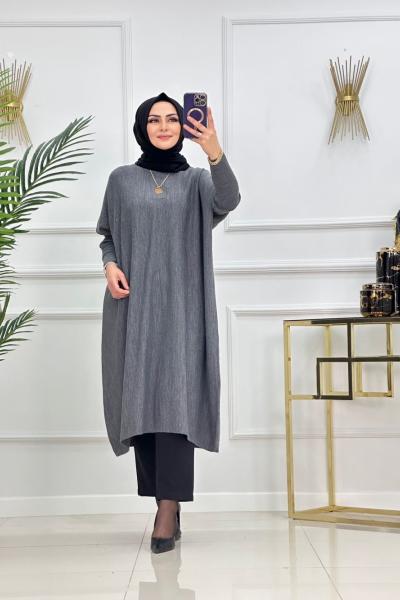 EVİN TRİKO TUNİK-GRİ Gri