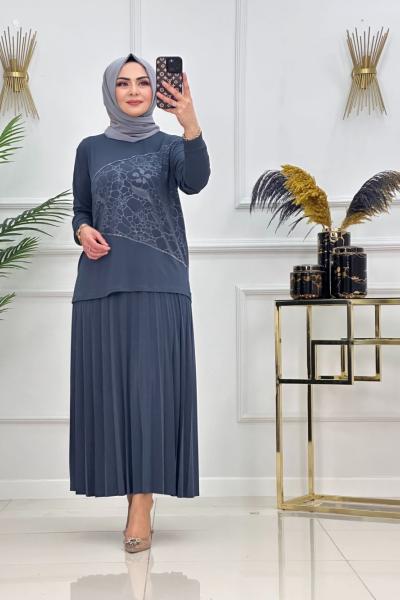 Ferda Takım-Duman Gri Kemik