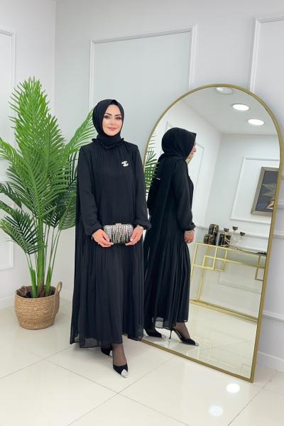FİRUZE ELBİSE-SİYAH Siyah