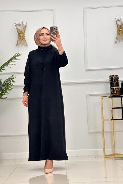 GAYE ELBİSE-SİYAH Siyah