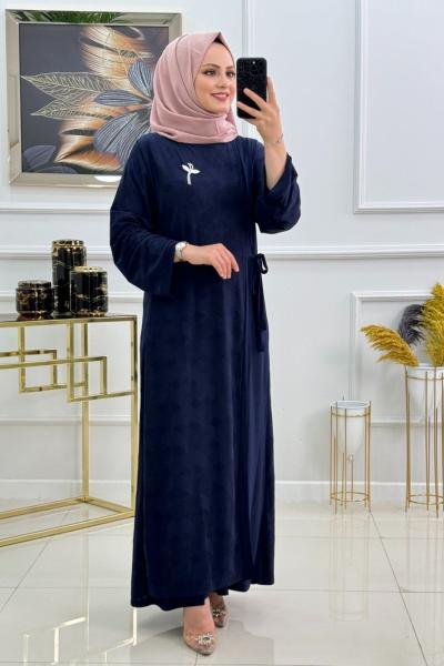 GÜLAY ELBİSE -LACİVERT Lacivert