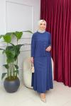 GÜLBEN ETEKLİ TAKIM - İNDİGO İndigo mavi