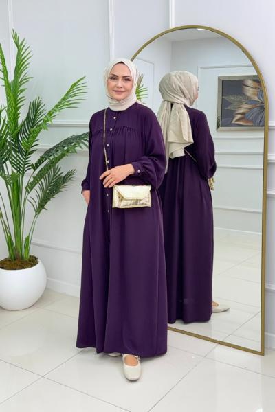 GÜLNAZ ELBİSE - MOR Mor
