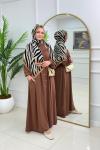 GÜLNAZ ELBİSE - KAHVERENGİ  Kahverengi