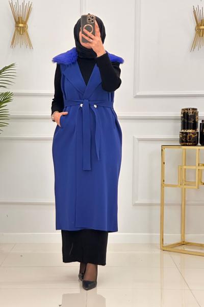 HAYAL YELEK-SAKS MAVİ Saks Mavisi