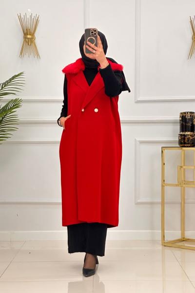 HAYAL YELEK-KIRMIZI Kırmızı