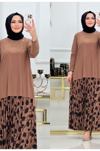 Hümeyra Takım Kahverengi