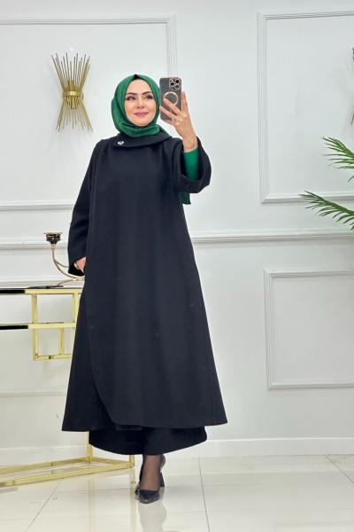 HÜRREM KAP KIŞLIK-SİYAH Siyah