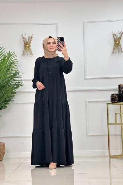 SEVİM ELBİSE - SİYAH Siyah