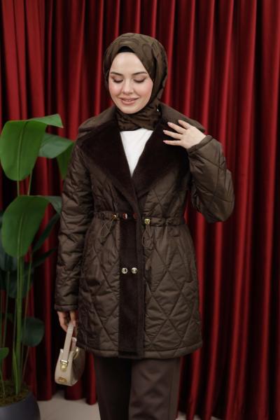 KAPİTONE MONT - KAHVERENGİ Kahverengi