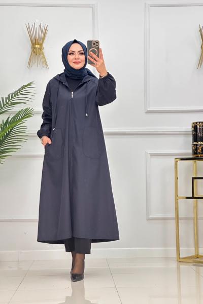 LENA YAĞMURLUK-LACİVERT Lacivert