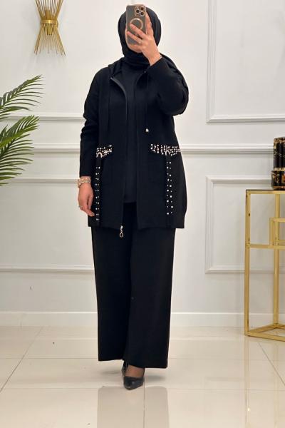 LİNET TAKIM - SİYAH  Siyah