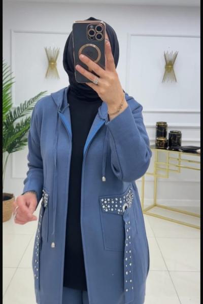 LİNET TAKIM -MAVİ  İndigo mavi