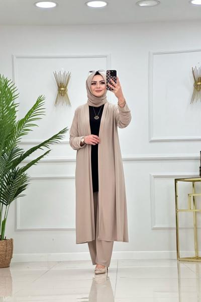 Meral Takım - Bej Bej