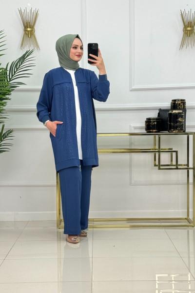 NAGEHAN TAKIM MAVİ İndigo mavi