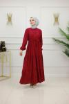 NEFİSE ELBİSE-BORDO Bordo